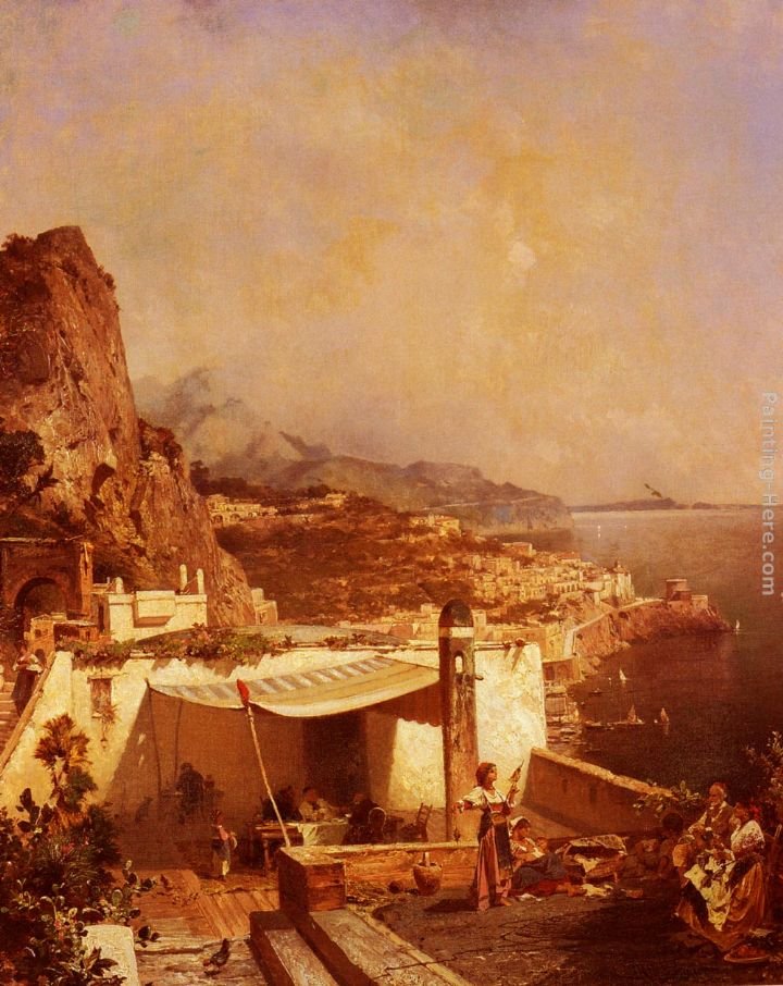 Franz Richard Unterberger Amali-Golfe De Salerne